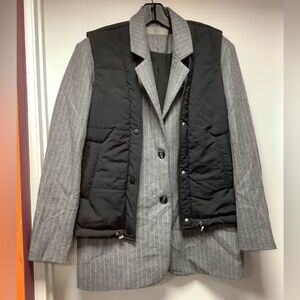 BlankNYC Blazer with Puffer Vest